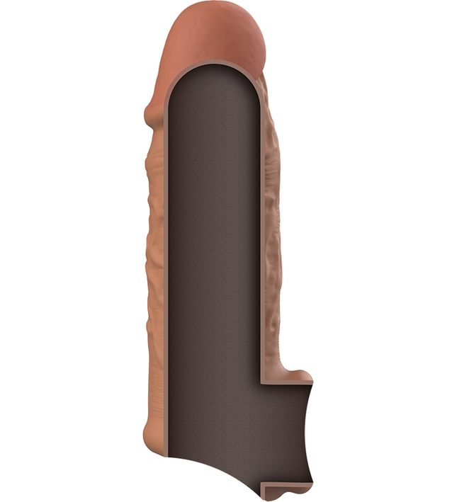 VIRILXL - LIQUID SILICONE V7 BROWN PENIS EXTENSION
