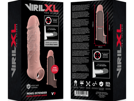 VIRILXL - LIQUID SILICONE V9 NATURAL PENIS EXTENSION