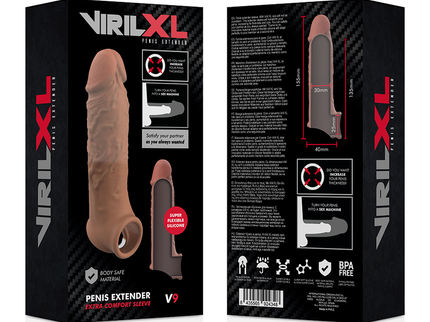 VIRILXL - LIQUID SILICONE V9 BROWN PENIS EXTENSION