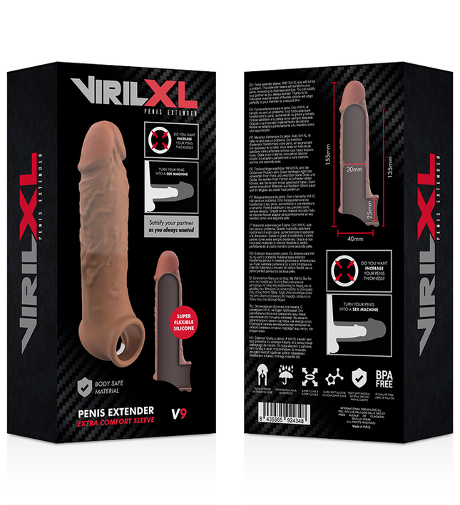 VIRILXL - LIQUID SILICONE V9 BROWN PENIS EXTENSION
