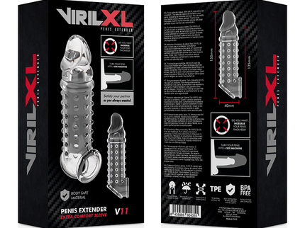 VIRILXL - PENIS EXTENSION AND SHEATH V11 TRANSPARENT