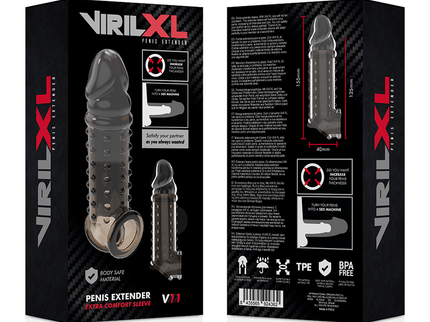 VIRILXL - PENIS EXTENSION AND SHEATH V11 BLACK