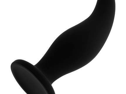 OHMAMA - CURVED SILICONE ANAL PLUG P-POINT 12 CM
