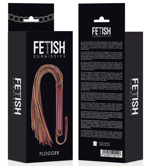 FETISH SUBMISSIVE DARK ROOM - VEGAN LEATHER WHIP
