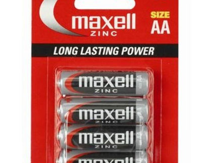 MAXELL - PILA SALINA MANGANESO AA R6 * 4 UNITS