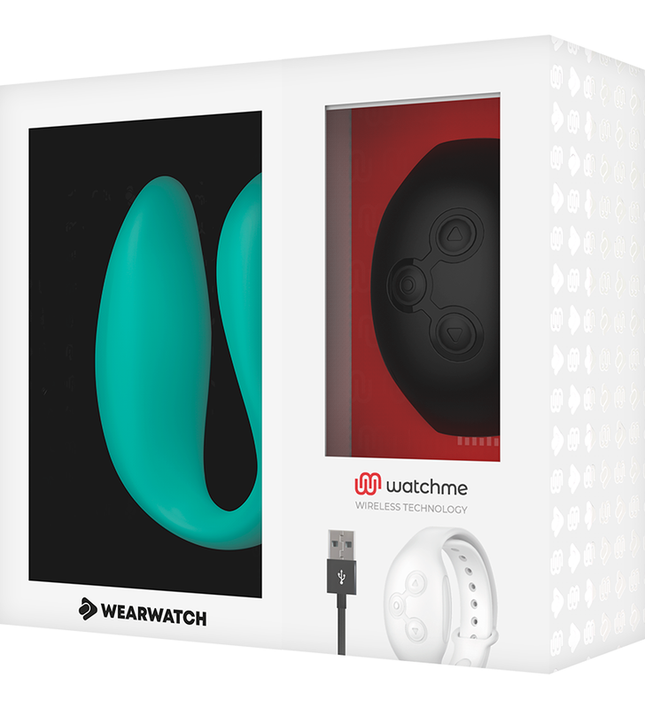 WEARWATCH - DUAL TECHNOLOGY VIBRATOR WATCHME AQUAMARINE / JET