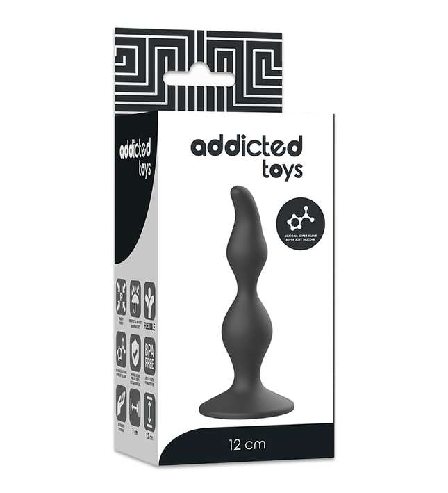 ADDICTED TOYS - ANAL SEXUAL PLUG 12 CM BLACK