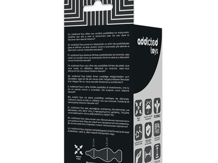 ADDICTED TOYS - ANAL SEXUAL PLUG 13.6 CM BLACK
