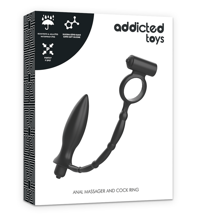 ADDICTED TOYS - ANAL PLUG WITH VIBRATORY RING