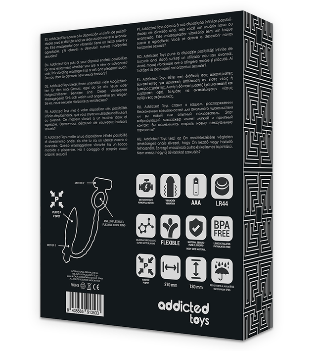 ADDICTED TOYS - ANAL PLUG WITH VIBRATORY RING