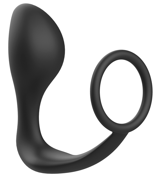 ADDICTED TOYS - ANAL PLUG WITH BLACK SILICONE RING