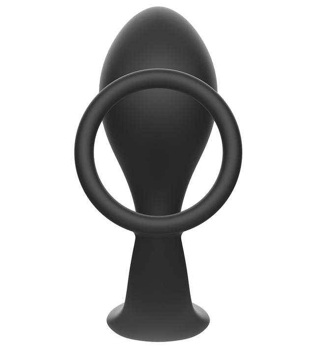 ADDICTED TOYS - ANAL PLUG WITH BLACK SILICONE RING