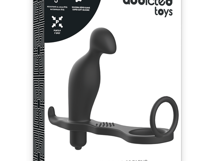 ADDICTED TOYS - ANAL PLUG WITH BLACK SILICONE RING 12 CM