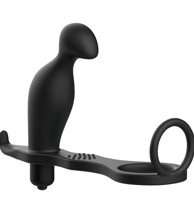 ADDICTED TOYS - ANAL PLUG WITH BLACK SILICONE RING 12 CM