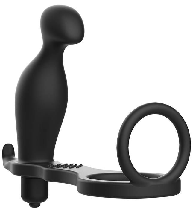 ADDICTED TOYS - ANAL PLUG WITH BLACK SILICONE RING 12 CM