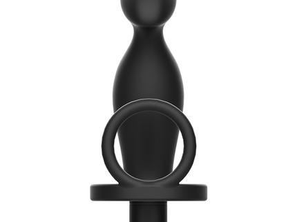 ADDICTED TOYS - ANAL PLUG WITH BLACK SILICONE RING 12 CM