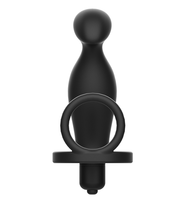 ADDICTED TOYS - ANAL PLUG WITH BLACK SILICONE RING 12 CM
