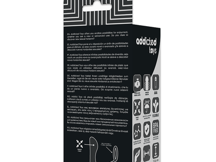 ADDICTED TOYS - VIBRATORY ANAL PLUG WITH PENIS RING