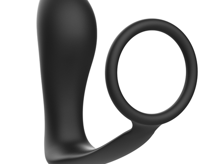 ADDICTED TOYS - VIBRATORY ANAL PLUG WITH PENIS RING