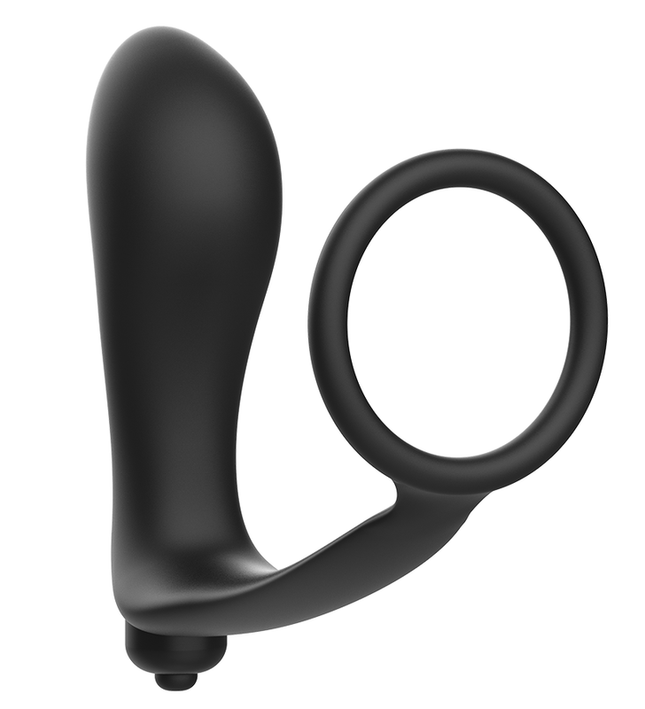 ADDICTED TOYS - VIBRATORY ANAL PLUG WITH PENIS RING