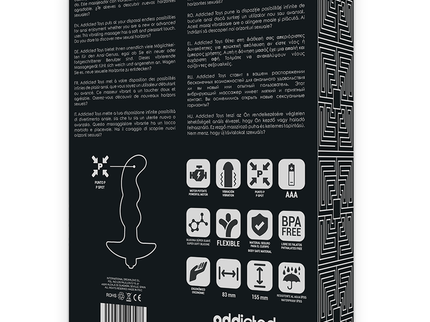 ADDICTED TOYS - ANAL MASSAGER WITH BLACK VIBRATION MODEL 2