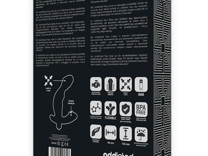 ADDICTED TOYS - ANAL STIMULATOR PROSTATE REALISTIC SILICONE P-SPOT VIBE