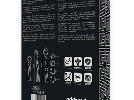 ADDICTED TOYS - FLEXIBLE SILICONE COCK RING SET 7 PIECES