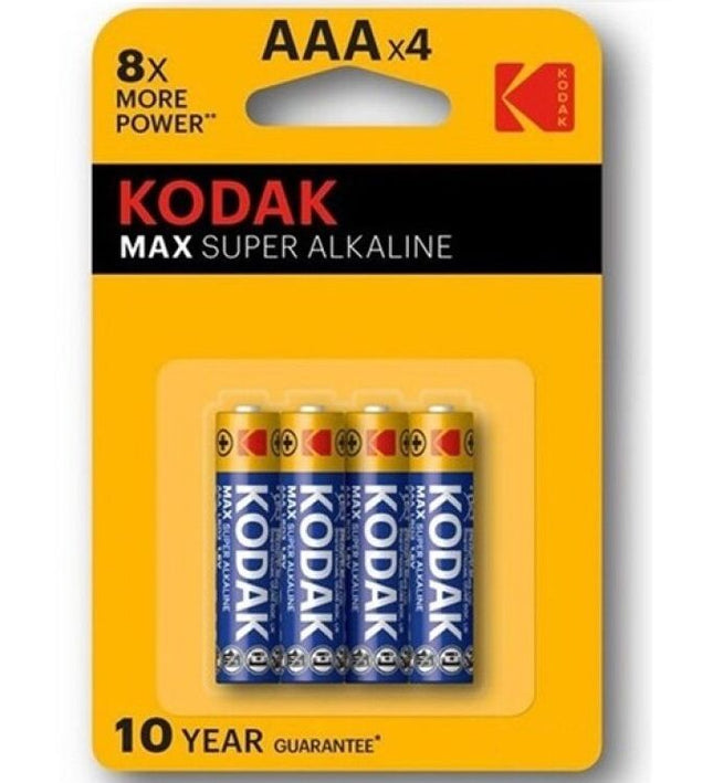KODAK - MAX SUPER ALKALINE BATTERY AAA LR03 BLISTER * 4